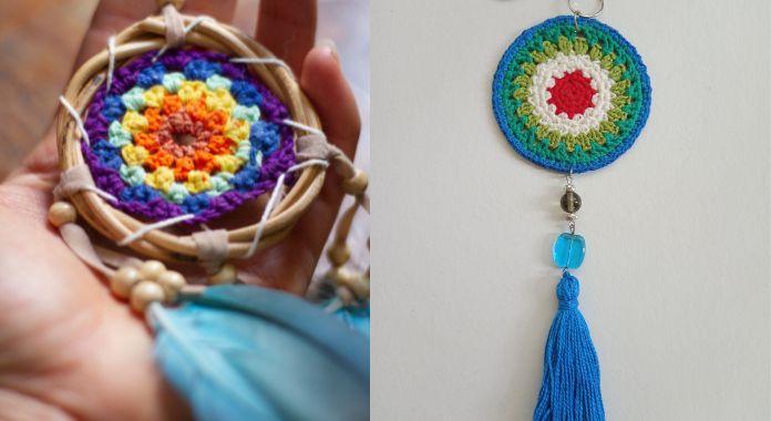 Chaveiro Mandala de Crochê: Uma Peça de Arte e que Você vai Gostar de Fazer